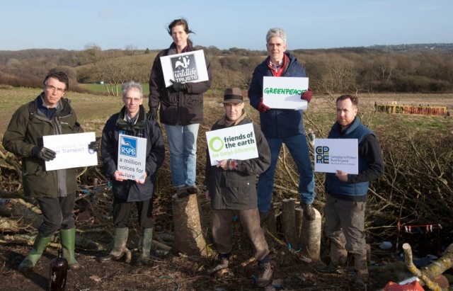National NGO's representatives visit Combe Haven protest camp.